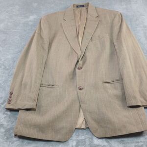 Lauren Ralph Lauren Blazer Men's 42R‎ Biege Wool Silk Blend Lord & Taylor Plaid